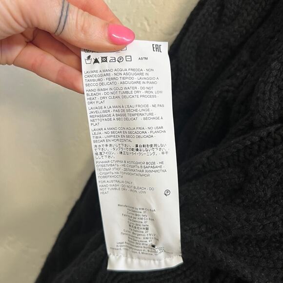 EUC $1995 Brock Collection Black Cashmere Tanya Duster Cardigan Sweater - Picture 7 of 7